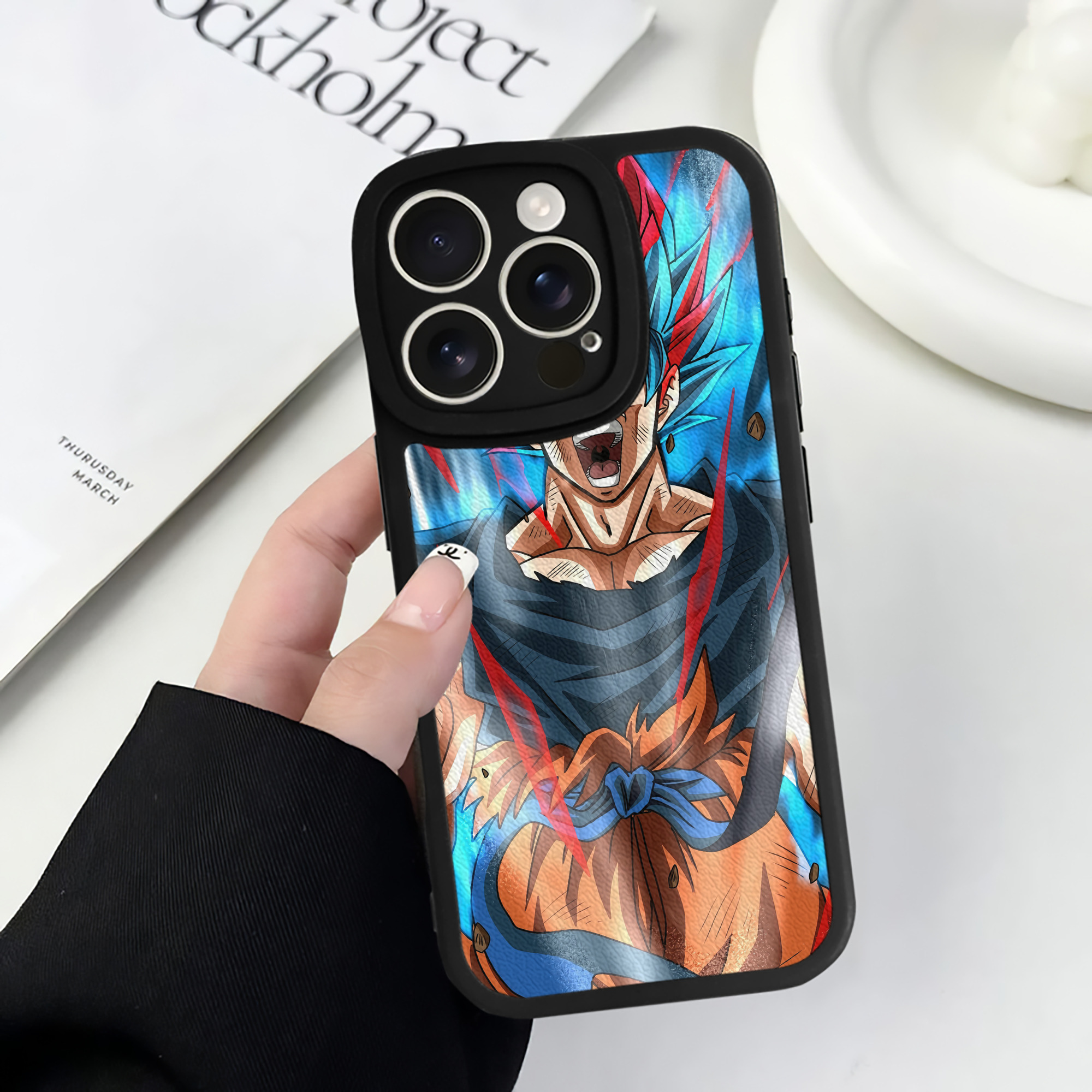 （画像用） ドラゴンボール DRAGON BALL 【iPhone 16シリーズ対応】シリコンスマホケース（レザー調） 材質：シリコン